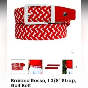 Nexbelt - Red, braided, NWT